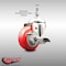 Service Caster 3 Inch 316SS Red Polyurethane Swivel 10mm Threaded Stem Caster with Brake SCC-SS316TS20S314-PPUB-RED-TLB-M1015 - alternate 4